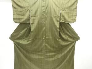 縞織り出しお召着物